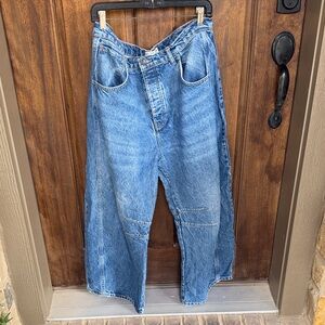 We The Free Mid Rise Barrel Jeans